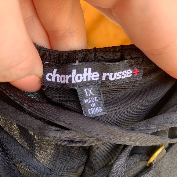 Charlotte Russe lace front Top - Picture 3 of 3